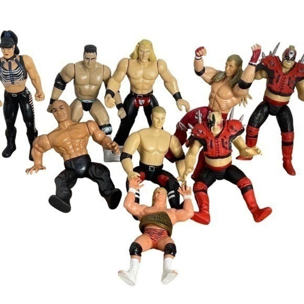 WWF WWE Wrestling Action Figures Lot Jakks Pacific Attitude Era 1990s Toys